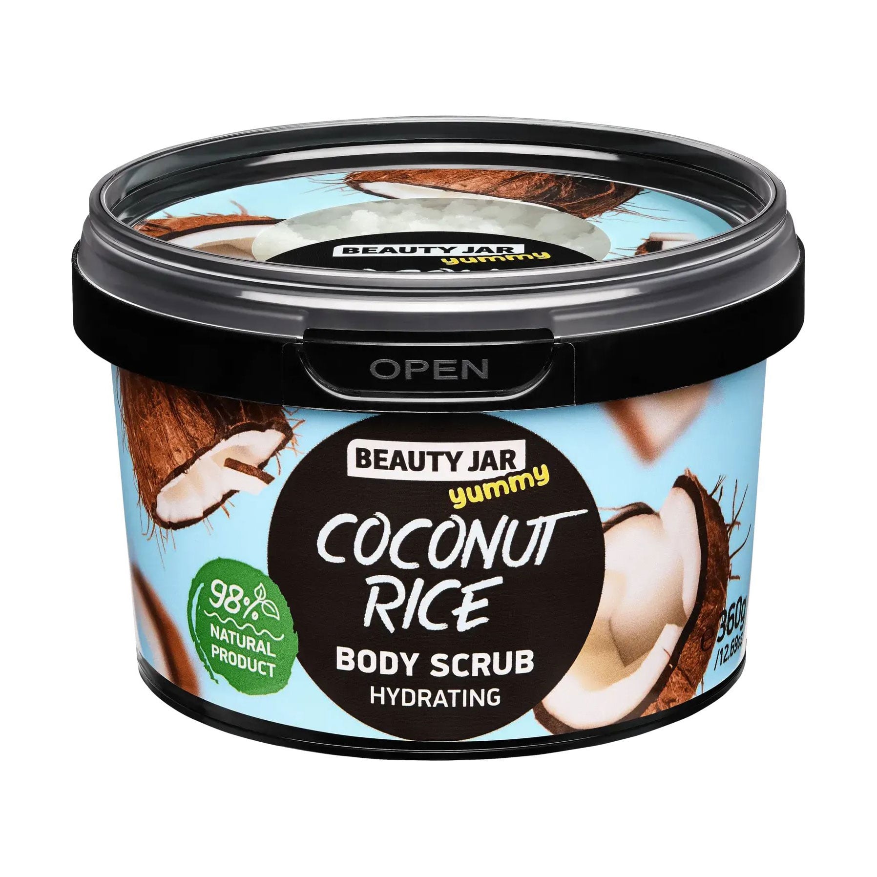 Скраб для тіла Beauty Jar Yummy Coconut Rice Hydrating Body Scrub Кокосовий рис, 360 г